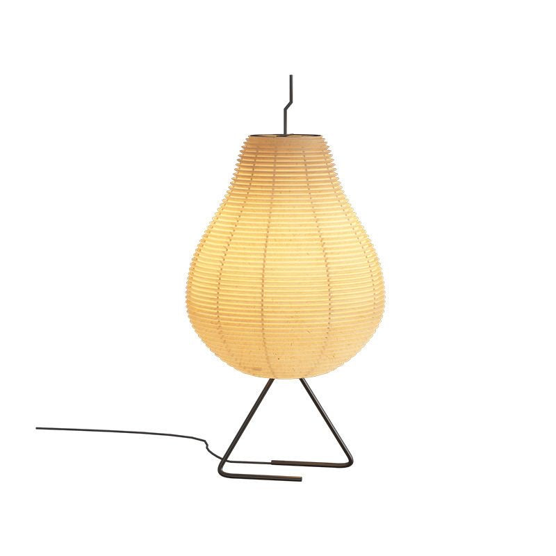 Modern Japanese Paper Floor Lamp – Soft Glow Ambient Lighting