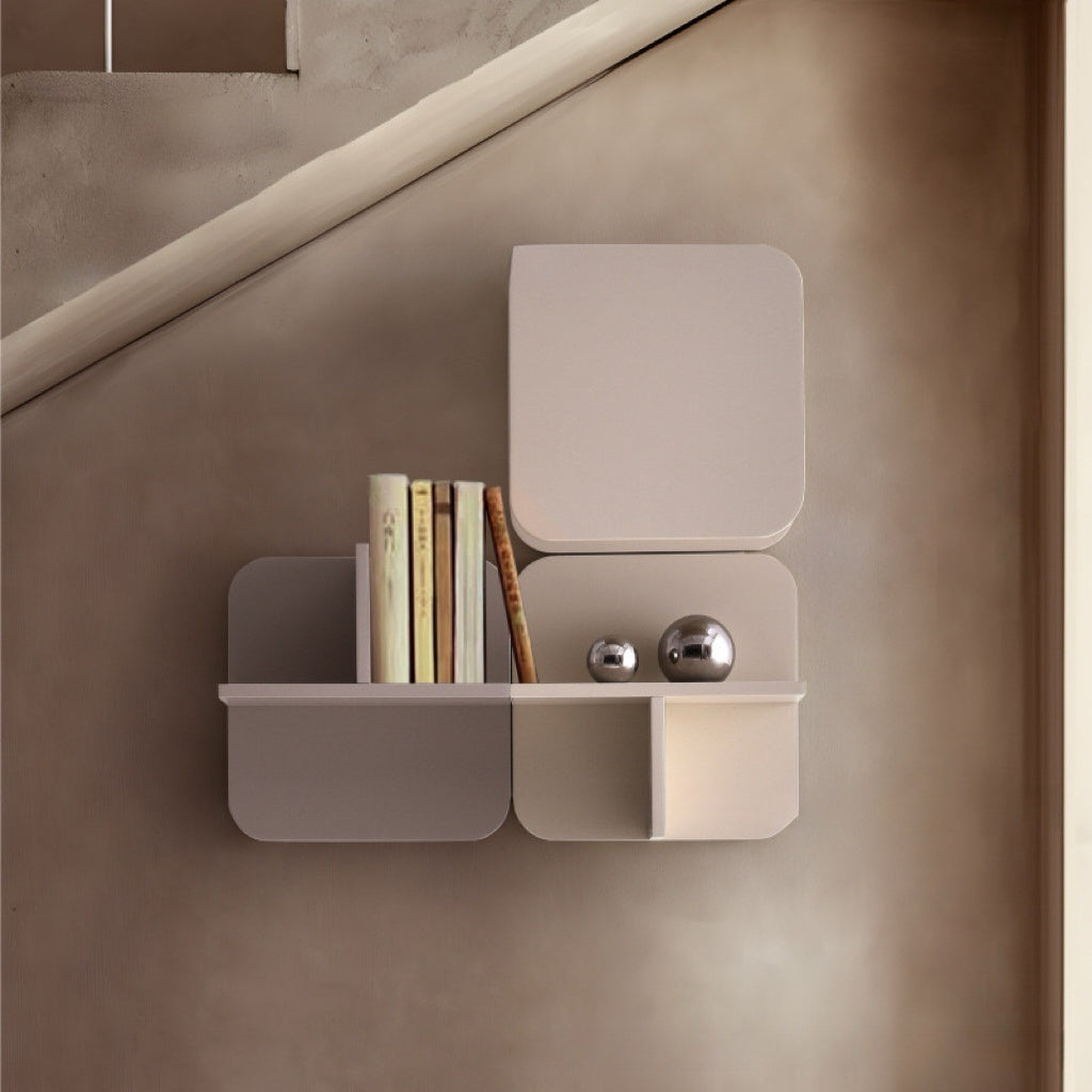 Modern Floating Wall Shelf with Storage – Minimalist Modular Design for Home & Office