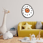 Whimsical Fried Egg Wall Clock – Playful Kitchen & Kids Room Decor