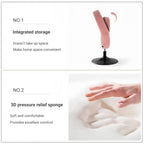 Modern Boucle Swivel Vanity Chair – Donut Accent Chair with 360° Rotation