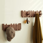 Modern Wooden Wall Hook Rack – Foldable, Space-Saving Coat Rack for Entryway, Bathroom, and Bedroom