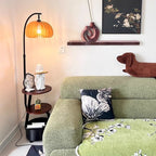 Modern Multi-Functional Floor Lamp with Shelves