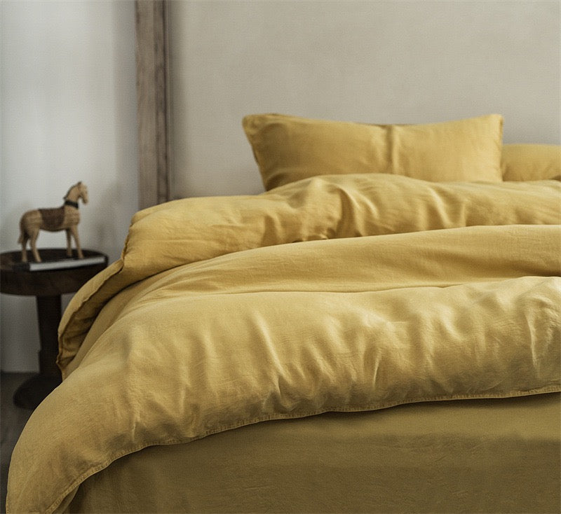 Premium Cotton 4-Piece Bedding Set – Soft Washed Finish