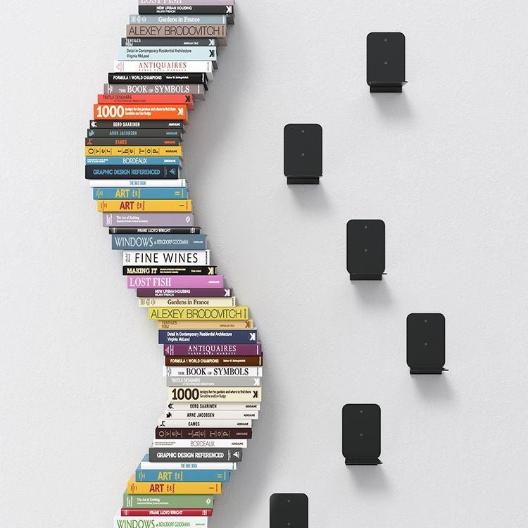 Minimalist Floating Bookshelf – Invisible Wall-Mounted Storage for Books & Decor Set of 3