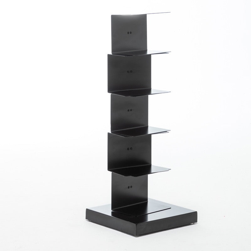 Floating Bookshelf - Vertical Storage | Space-Saving Metal Bookcase for Home & Office