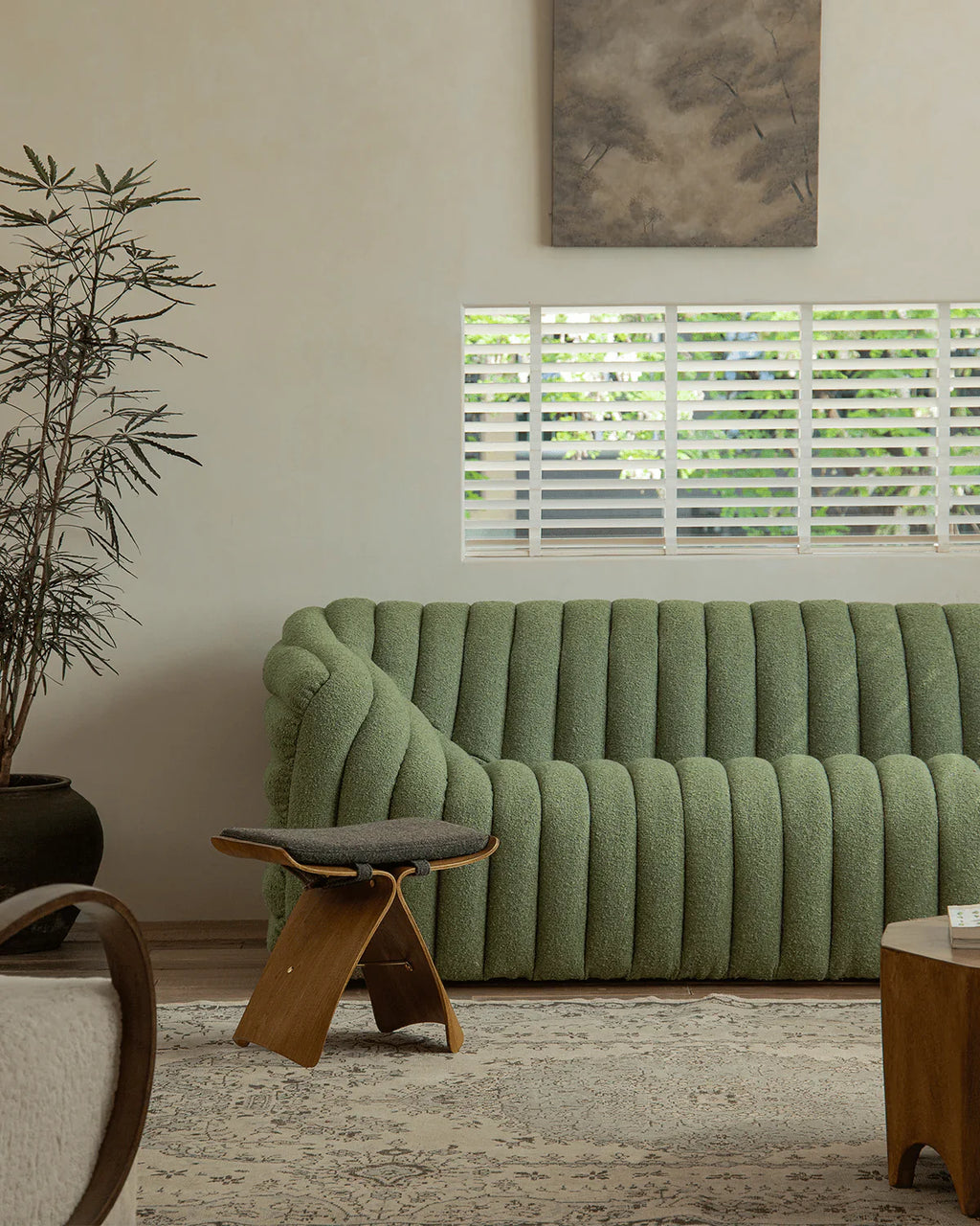 Butterfly Silhouette Wooden Stool