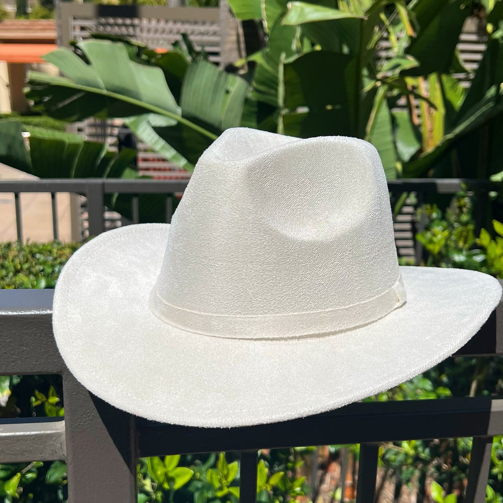Suede Ivory Cowboy Hat