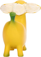 Banana Dog Resin Statue – Whimsical Dachshund Fruit Sculpture for Home, Garden, or Office Decor