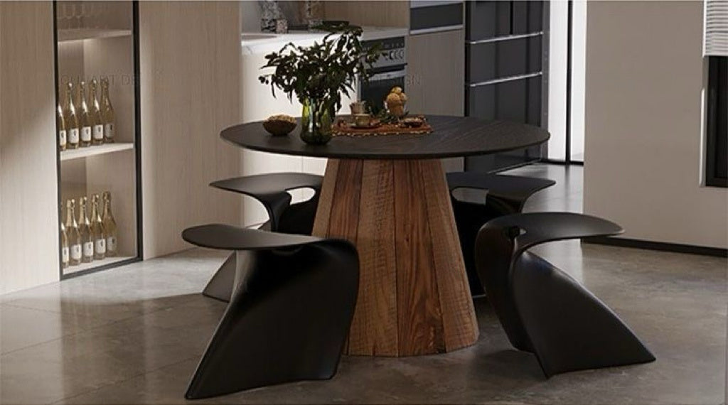 Origami Arc Modern Sculptural Stool – Minimalist Design Seating