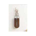 Wall-Mounted Wooden Vase Holder – Modern Minimalist Decor