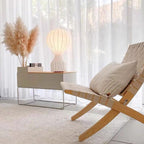 Japanese Wabi-Sabi Style Rice Paper Tabletop Lantern Lamp