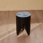 Sculptural Charred Wood Coffee Tables & Stools – Sustainable Café Decor