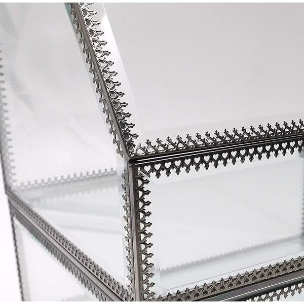 Elegant Glass Vanity  Organizer – Multi-Purpose Glass Storage Tower 7 Drawers