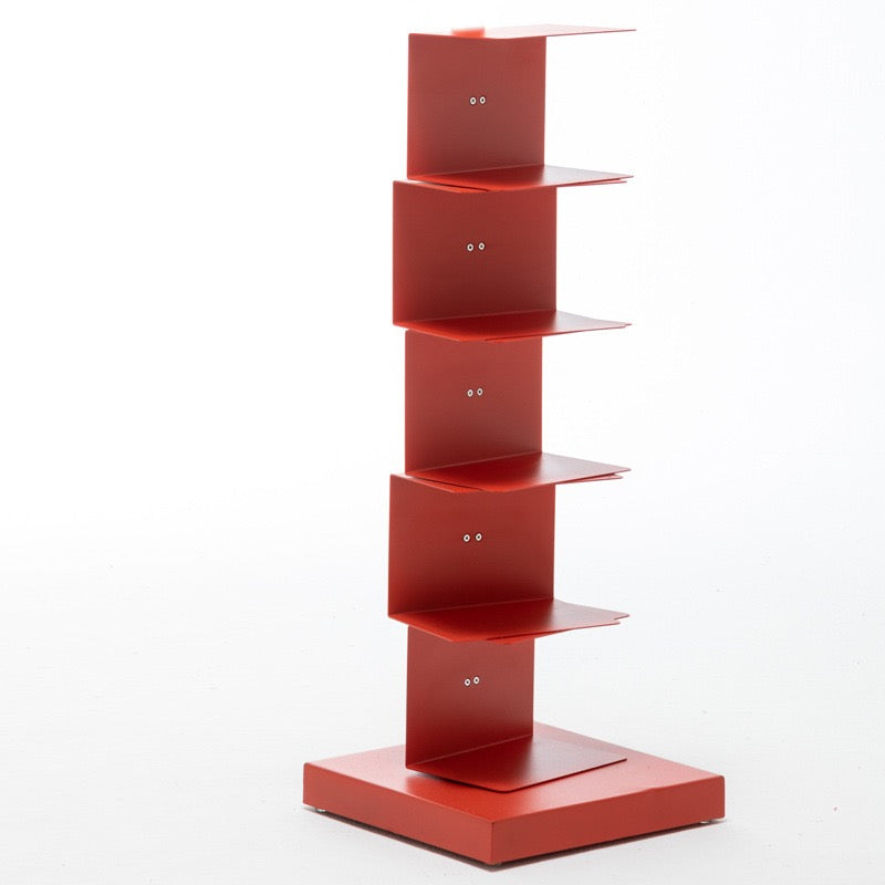Floating Bookshelf - Vertical Storage | Space-Saving Metal Bookcase for Home & Office