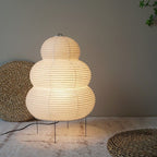 Japanese Wabi-Sabi Curvy Floor Lantern Lamp