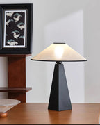 Minimalist Black Table Lamp with Linen Shade – Modern & Timeless