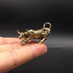 Mini Brass Bull Figurine – Handcrafted Collectible