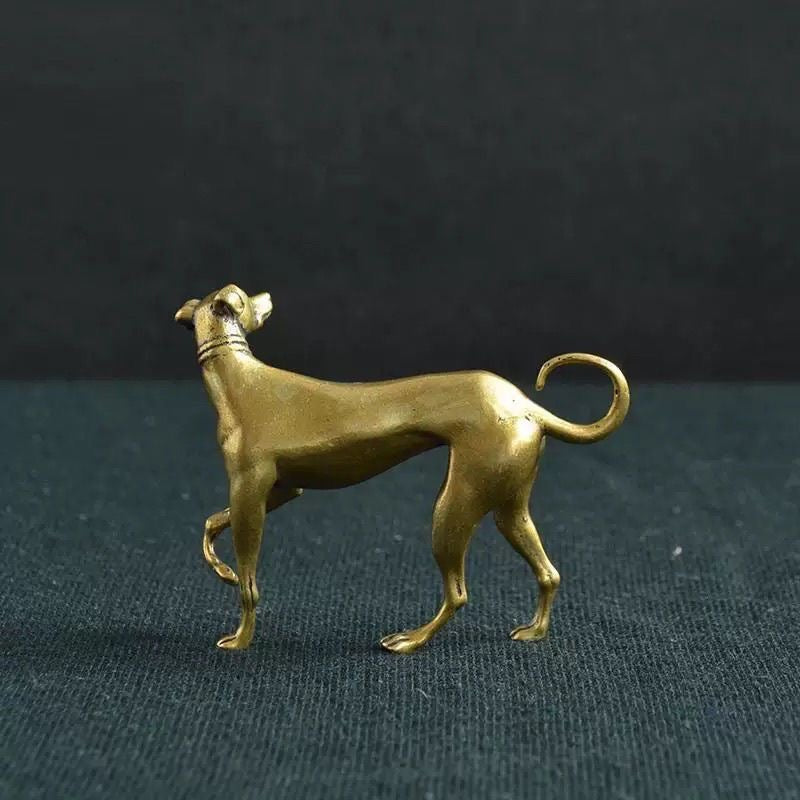 Mini Brass Dog Figurine – Symbol of Loyalty & Protection