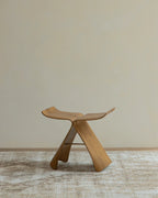 Butterfly Silhouette Wooden Stool