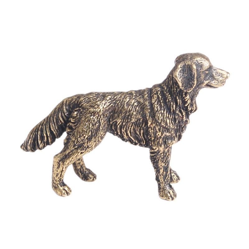 Brass Dog Figurine – Loyal Guardian & Elegant Decor