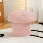 Mushroom Ottoman Stool – Cozy Minimalist Footrest