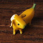 Banana Dog Resin Statue – Whimsical Dachshund Fruit Sculpture for Home, Garden, or Office Decor