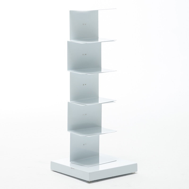 Floating Bookshelf - Vertical Storage | Space-Saving Metal Bookcase for Home & Office
