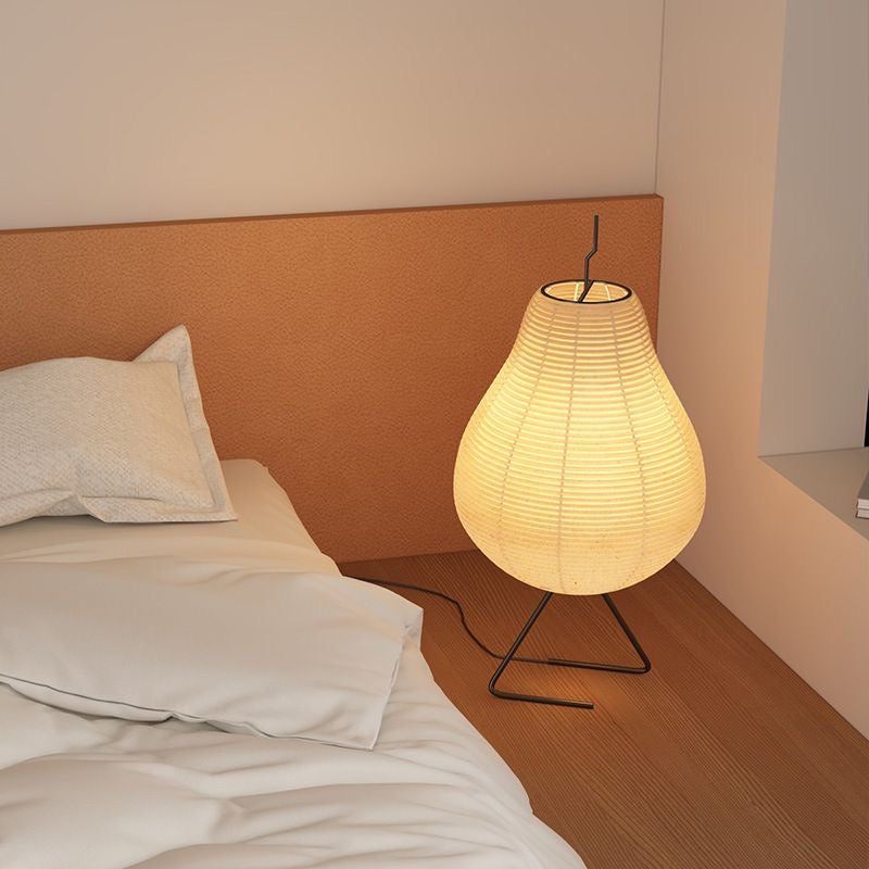 Modern Japanese Paper Floor Lamp – Soft Glow Ambient Lighting