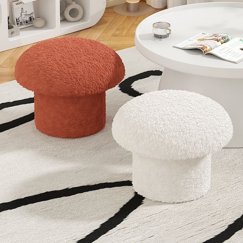 Mushroom Ottoman Stool – Cozy Minimalist Footrest