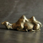 Mini Brass Camel Figurine – Double Hump Collectible