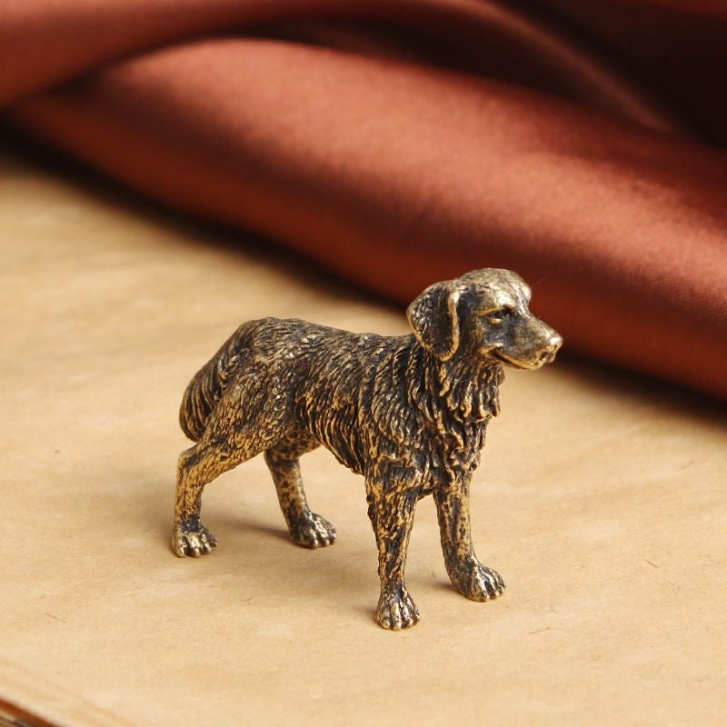 Brass Dog Figurine – Loyal Guardian & Elegant Decor