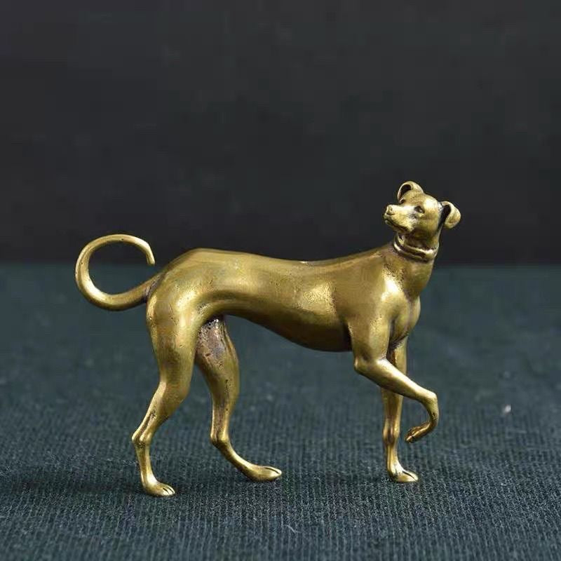 Mini Brass Dog Figurine – Symbol of Loyalty & Protection