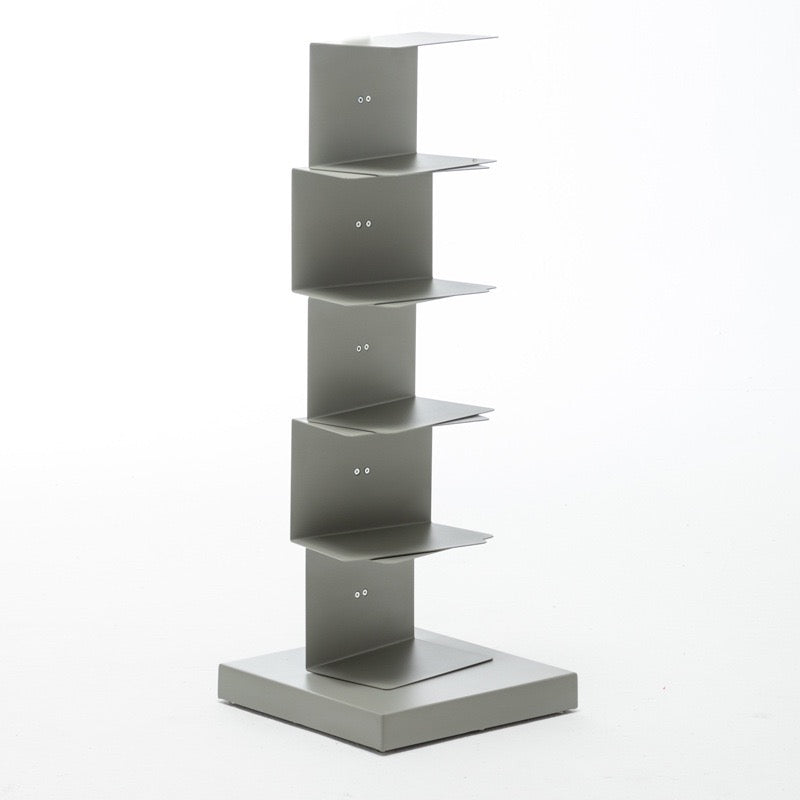Floating Bookshelf - Vertical Storage | Space-Saving Metal Bookcase for Home & Office
