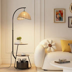 Modern Multi-Functional Floor Lamp with Shelves