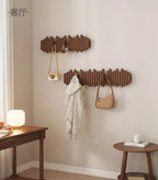 Solid Wood Coat Rack – Wall-Mounted Expandable Hanger