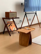 Butterfly Silhouette Wooden Stool