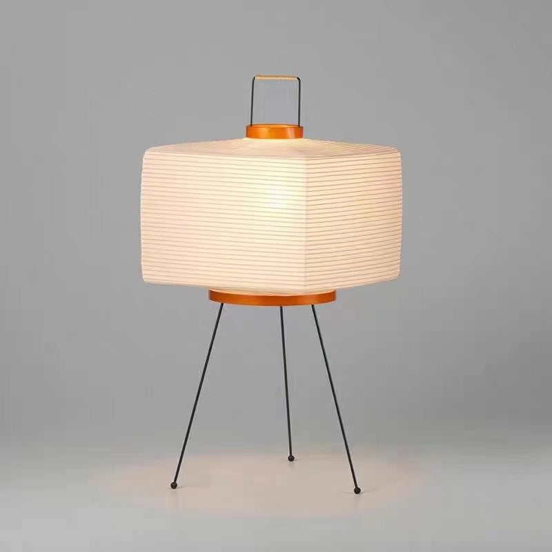 Japanese Wabi-Sabi Style Rice Paper Floor Lantern Lamp