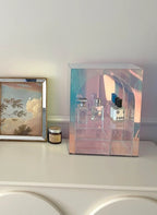Iridescent Tabletop Shelf for Makeup Acrylic Organizer Vanity Storage