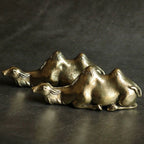 Mini Brass Camel Figurine – Double Hump Collectible