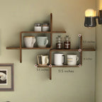 Floating Wall Shelf for Coffee & Tea Corners