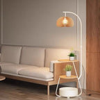 Modern Multi-Functional Floor Lamp with Shelves