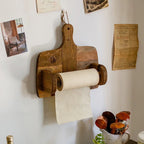 Rustic Wood Wall Rack – Multi-Purpose Towel & Accessory Holder