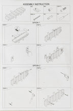 Modern Folding Wooden Wall Hook Rack (3–10 Hooks)