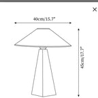 Minimalist Black Table Lamp with Linen Shade – Modern & Timeless