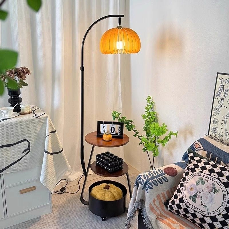 Modern Multi-Functional Floor Lamp with Shelves