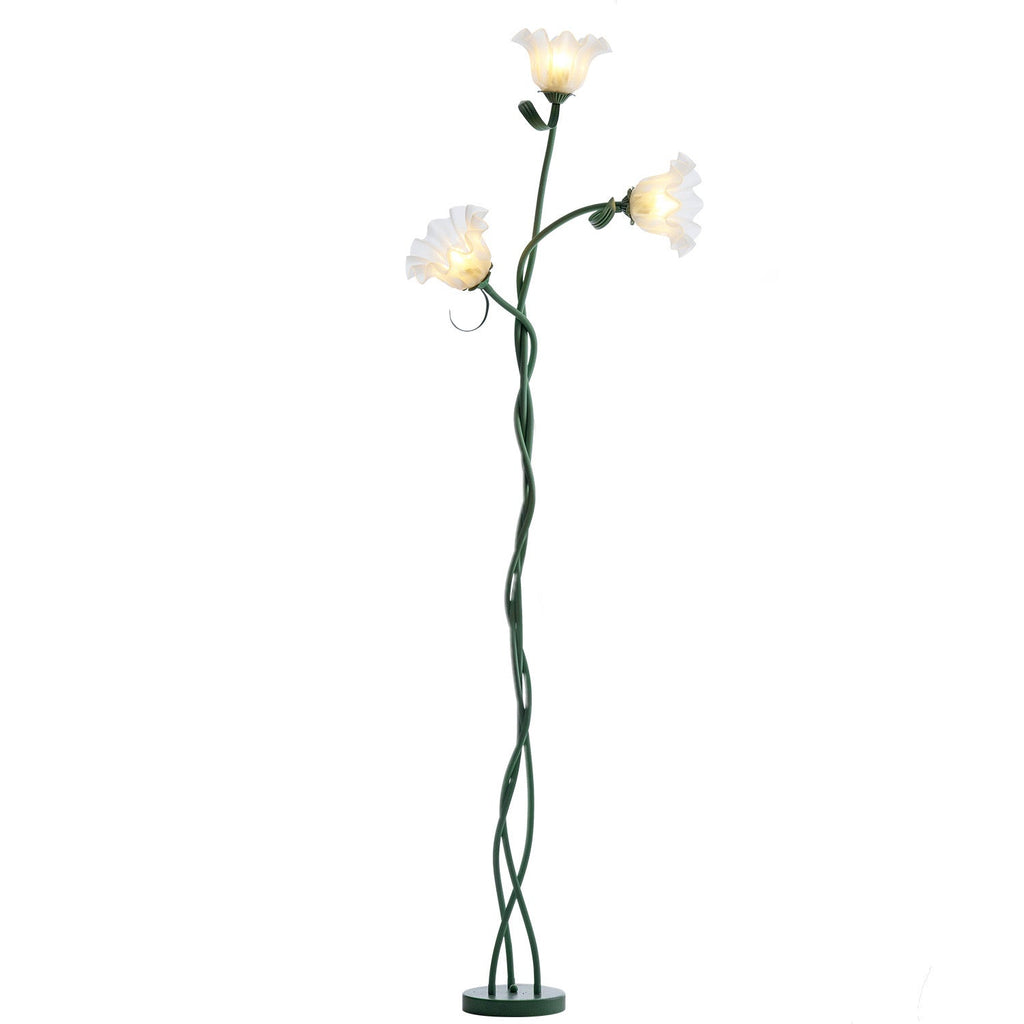 Flower Floor Lamp with Adjustable Petals – 3-Color Dimmable Blooming Light