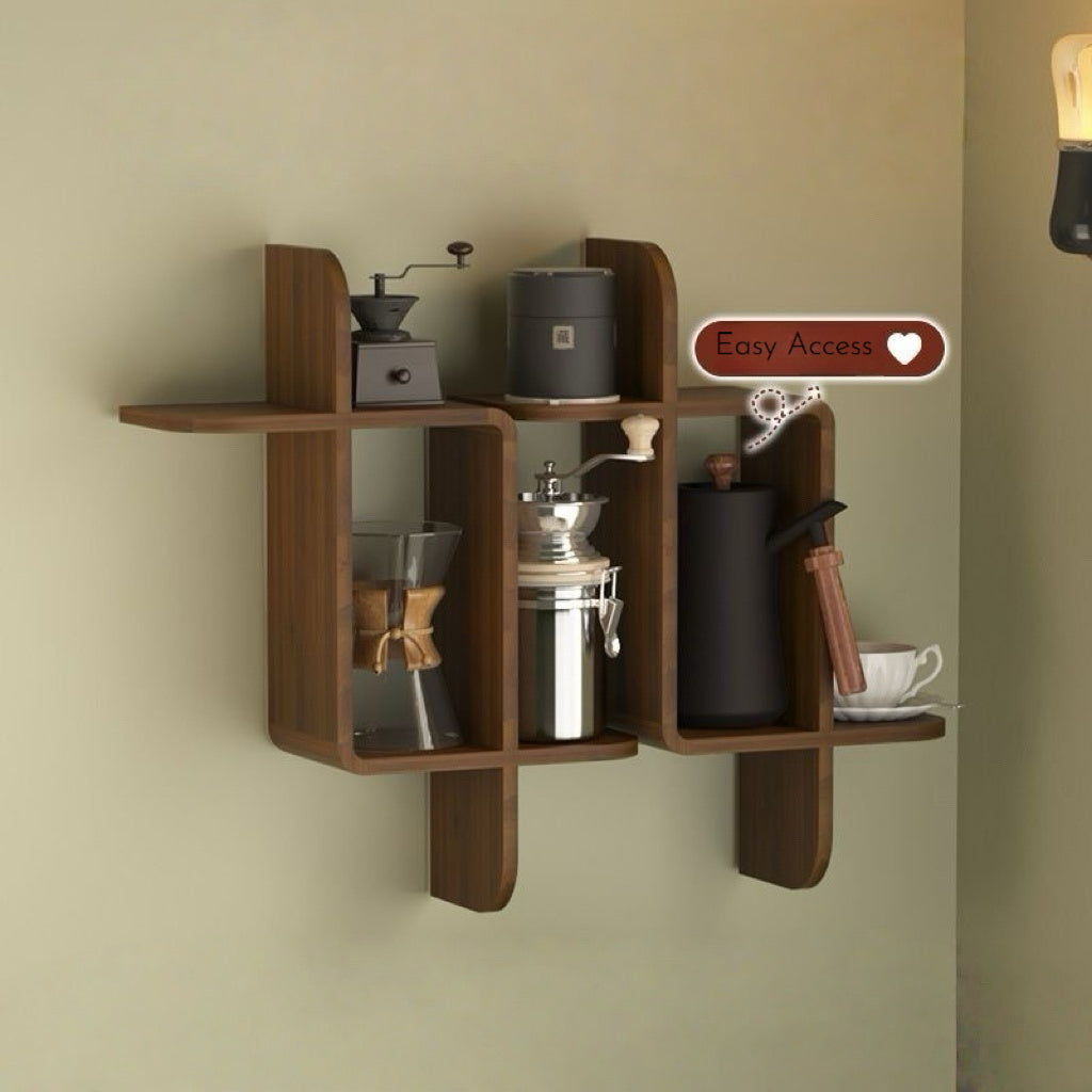 Floating Wall Shelf for Coffee & Tea Corners