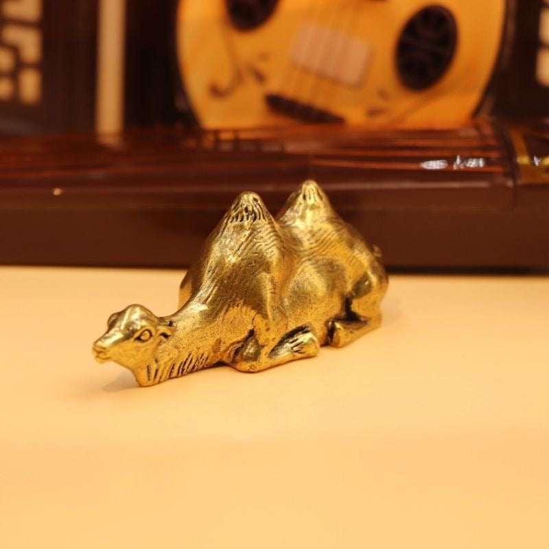 Miniature Brass Camel Figurine – Symbol of Endurance, Prosperity & Safe Travels