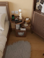 Multi-Level Wooden Side Table with Built-In Cat House – Stylish and Functional Pet-Friendly Furniture