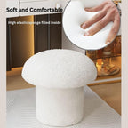 Mushroom Ottoman Stool – Cozy Minimalist Footrest